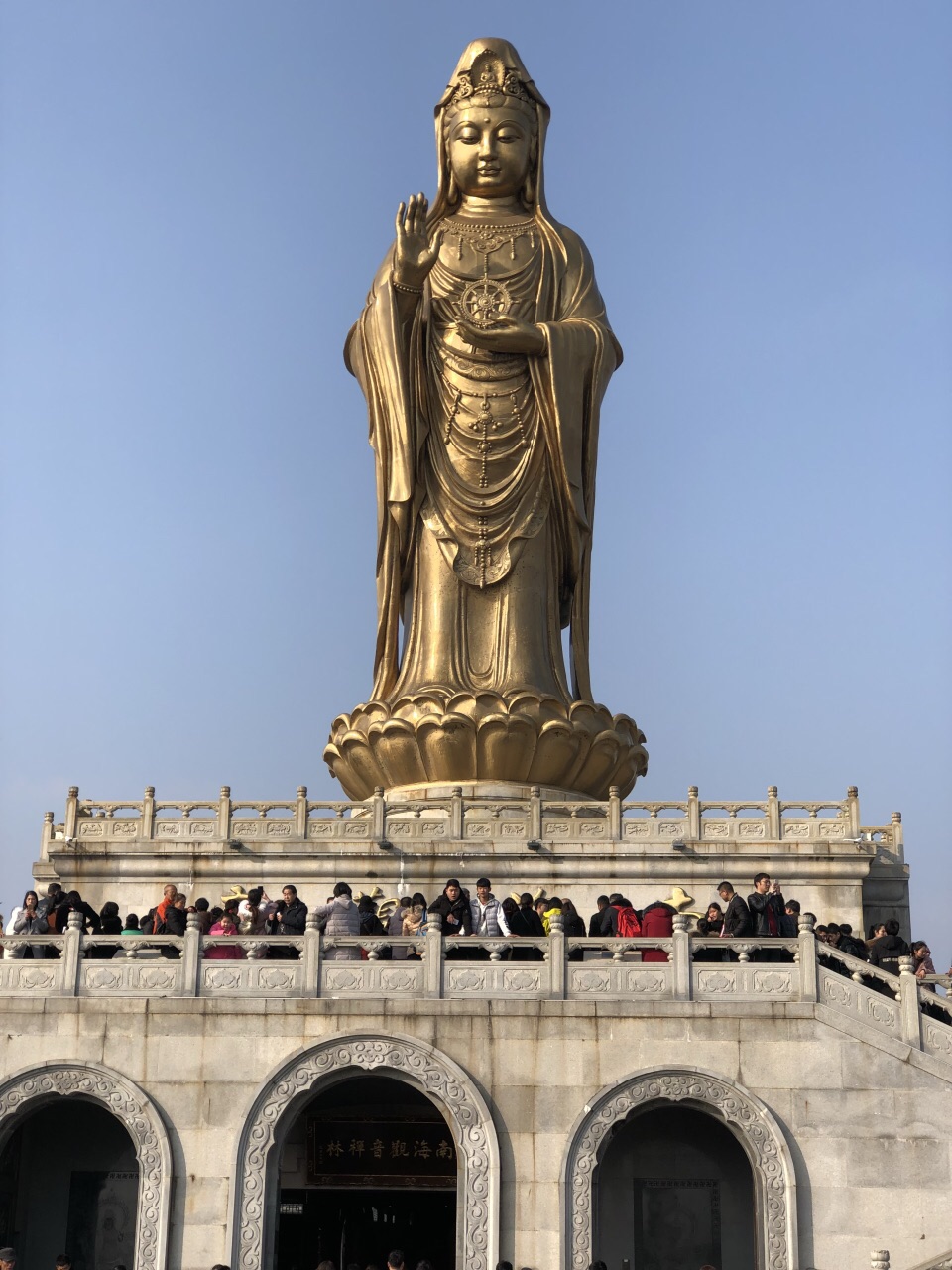 普陀山大佛图片高清图片